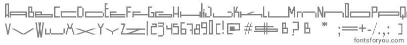 WideSquare Font – Gray Fonts on White Background
