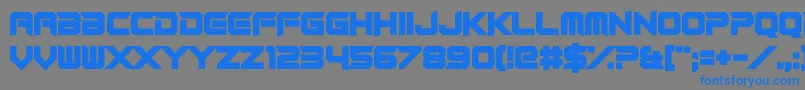 RocketRinder Font – Blue Fonts on Gray Background