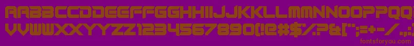 Шрифт RocketRinder – коричневые шрифты на фиолетовом фоне