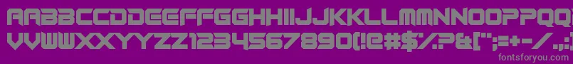 RocketRinder Font – Gray Fonts on Purple Background