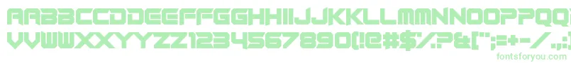 RocketRinder Font – Green Fonts on White Background