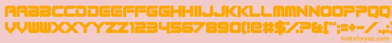 RocketRinder Font – Orange Fonts on Pink Background