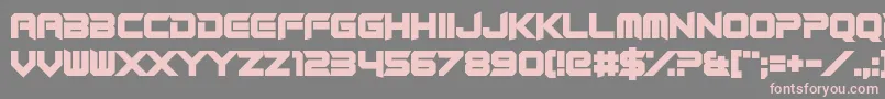 RocketRinder Font – Pink Fonts on Gray Background