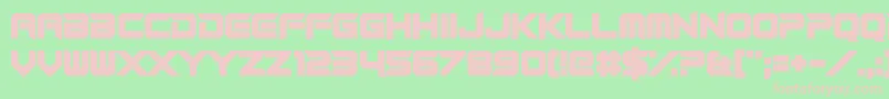Шрифт RocketRinder – розовые шрифты на зелёном фоне