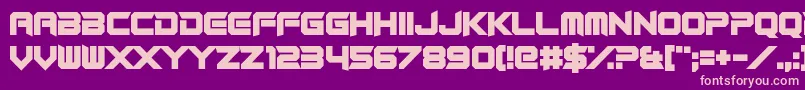 RocketRinder Font – Pink Fonts on Purple Background