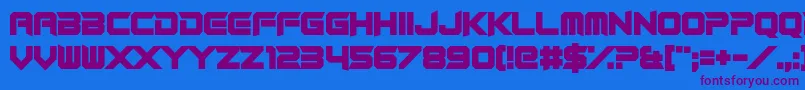 Шрифт RocketRinder – фиолетовые шрифты на синем фоне