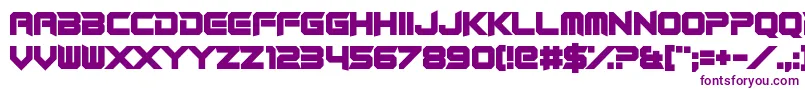 Шрифт RocketRinder – фиолетовые шрифты на белом фоне