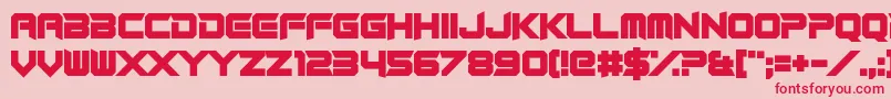 RocketRinder Font – Red Fonts on Pink Background