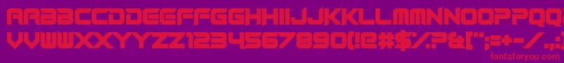 RocketRinder Font – Red Fonts on Purple Background