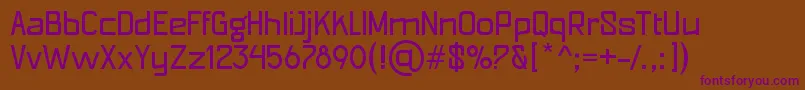 Шрифт PatinioFutura – фиолетовые шрифты на коричневом фоне