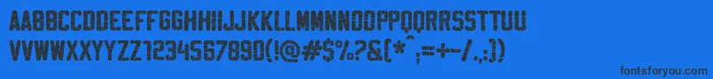 SablonSuperWashed Font – Black Fonts on Blue Background