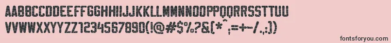 SablonSuperWashed Font – Black Fonts on Pink Background