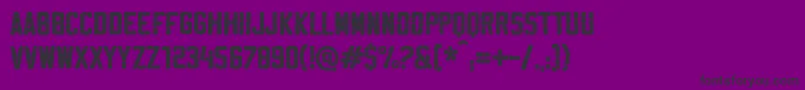 フォントSablonSuperWashed – 紫の背景に黒い文字