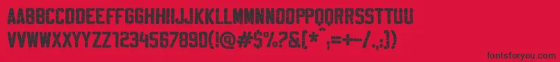 SablonSuperWashed Font – Black Fonts on Red Background