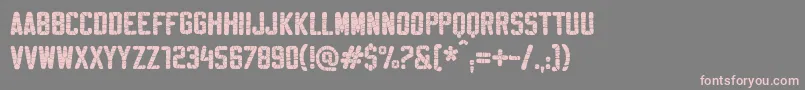 SablonSuperWashed Font – Pink Fonts on Gray Background
