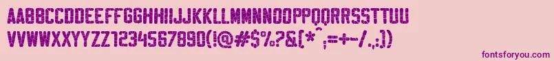 SablonSuperWashed Font – Purple Fonts on Pink Background