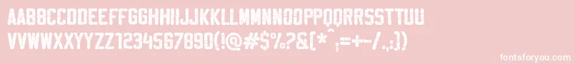 SablonSuperWashed Font – White Fonts on Pink Background