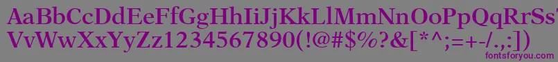 OrchidSsiSemiBold Font – Purple Fonts on Gray Background