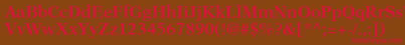 OrchidSsiSemiBold Font – Red Fonts on Brown Background
