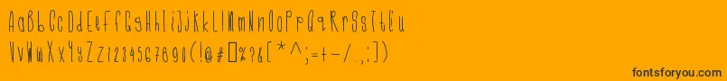 Cmonkeeregular Font – Black Fonts on Orange Background