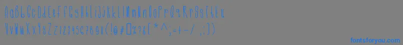 Cmonkeeregular Font – Blue Fonts on Gray Background