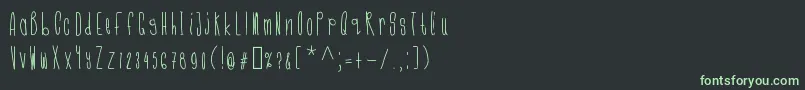 Cmonkeeregular Font – Green Fonts on Black Background