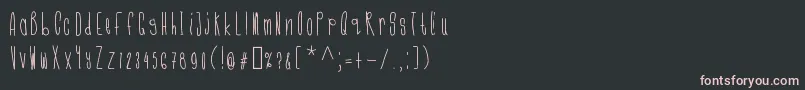 Cmonkeeregular Font – Pink Fonts on Black Background