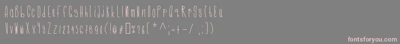 Cmonkeeregular Font – Pink Fonts on Gray Background
