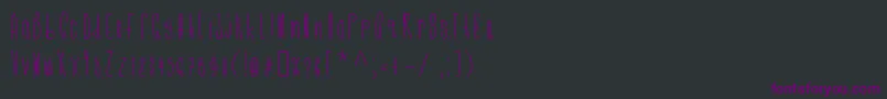 Fonte Cmonkeeregular – fontes roxas em um fundo preto