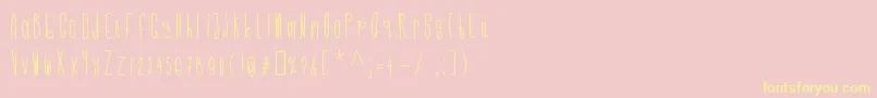Cmonkeeregular Font – Yellow Fonts on Pink Background