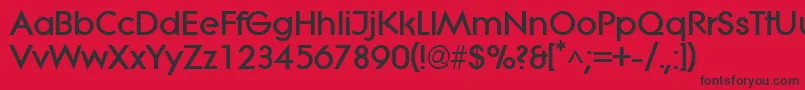 LitheExtrabold Font – Black Fonts on Red Background