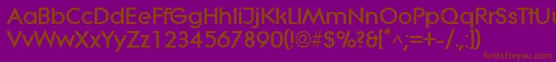 LitheExtrabold Font – Brown Fonts on Purple Background