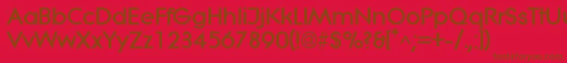 LitheExtrabold Font – Brown Fonts on Red Background