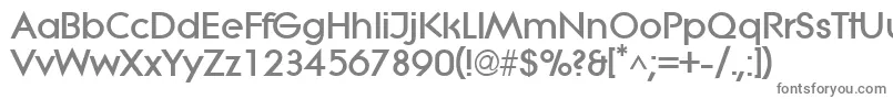 フォントLitheExtrabold – 白い背景に灰色の文字