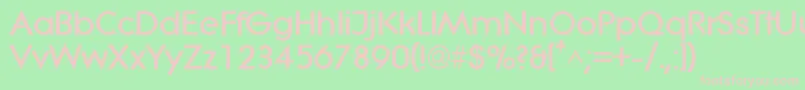 LitheExtrabold Font – Pink Fonts on Green Background