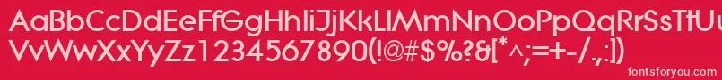 フォントLitheExtrabold – 赤い背景にピンクのフォント