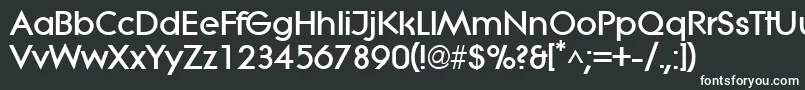 LitheExtrabold-fontti – valkoiset fontit mustalla taustalla