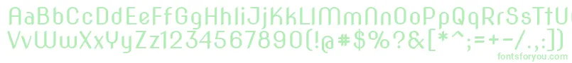 Novaslim Font – Green Fonts on White Background