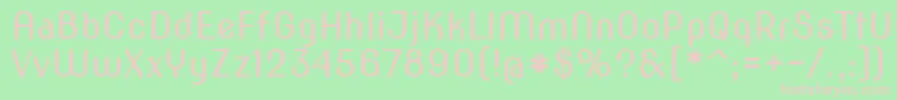 Novaslim Font – Pink Fonts on Green Background