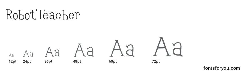 RobotTeacher Font Sizes