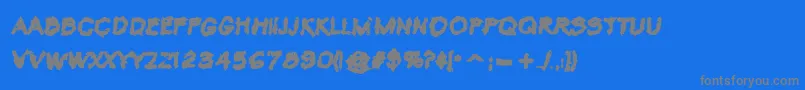Weitere Informationen zur VtcKrinkleKutBold-Schriftart VtcKrinkleKutBold-Schriftart – Graue Schriften auf blauem Hintergrund