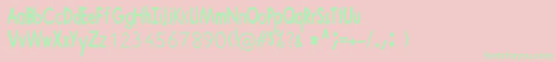 ShaunTheSheep Font – Green Fonts on Pink Background