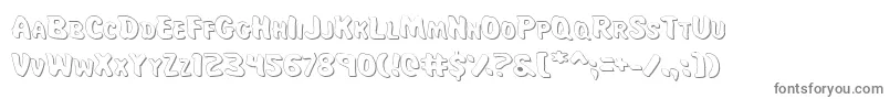 フォントMissAmandaShadow – 白い背景に灰色の文字