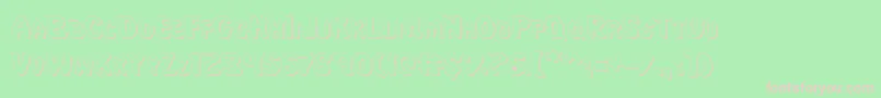 MissAmandaShadow Font – Pink Fonts on Green Background
