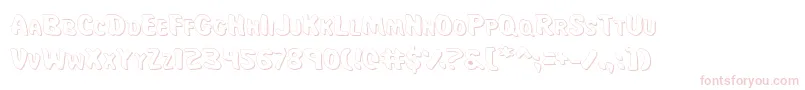 MissAmandaShadow Font – Pink Fonts on White Background