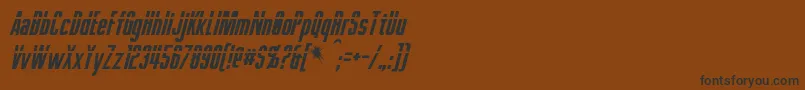 PhelpsItalic Font – Black Fonts on Brown Background