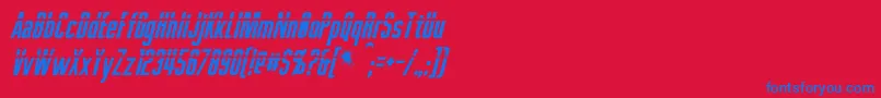 More about PhelpsItalic Font PhelpsItalic Font – Blue Fonts on Red Background