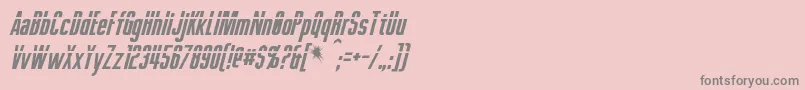 PhelpsItalic Font – Gray Fonts on Pink Background