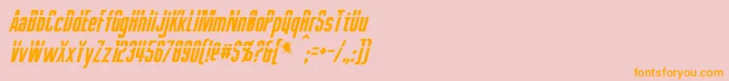 Шрифт PhelpsItalic – оранжевые шрифты на розовом фоне