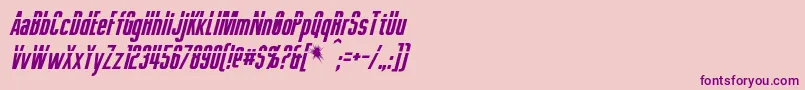 PhelpsItalicフォントについての詳細 フォントPhelpsItalic – ピンクの背景に紫のフォント